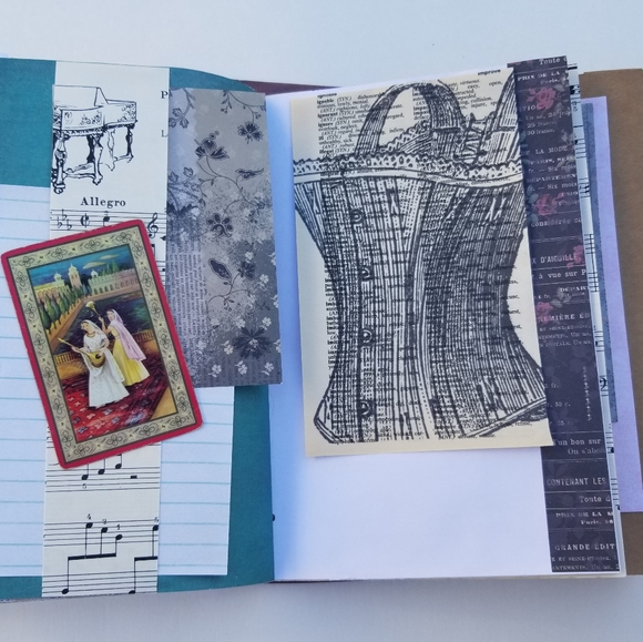 Large Vintage style Junk Journal Loaded Authentic Vintage Pieces 74 pages - Picture 8 of 8